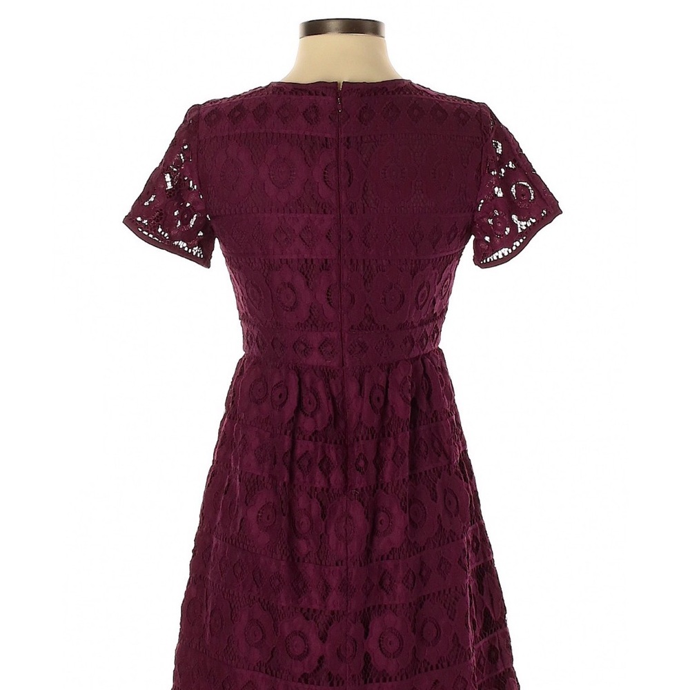Lace Burgundy Dress